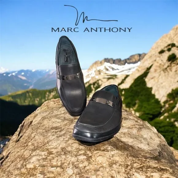 Marc Anthony | Shoes | Marc Anthony Mens Black Loafers Size  display picture 2